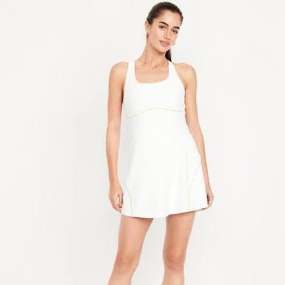 OLD NAVY Power-soft Athletic Dress in White BNWT